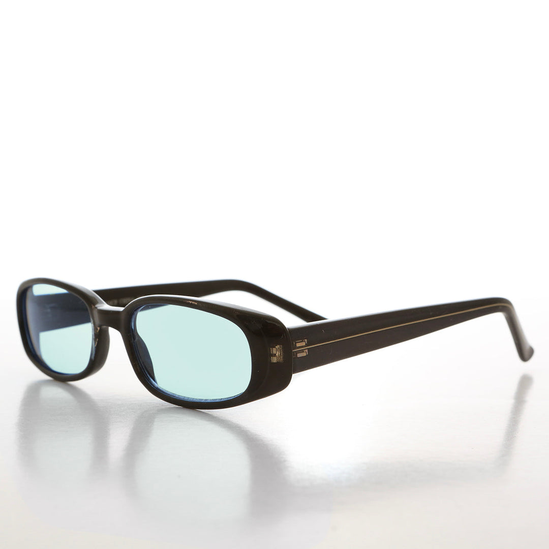 90s Mod Rectangular Sunglass Color Lens - Landis