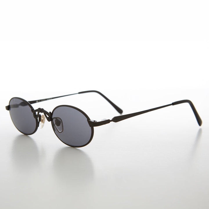 Small Oval Victorian Steampunk 90s Sunglass - Leon