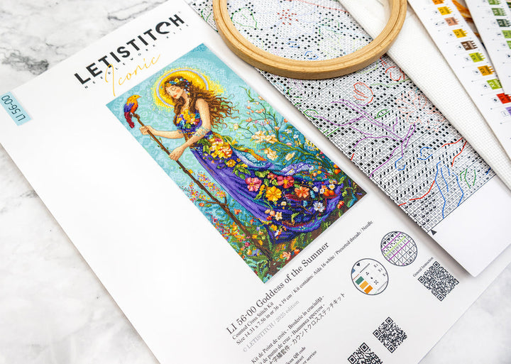 Goddess of the Summer Counted Cross Stitch Kit by Letistitch LI 56-00