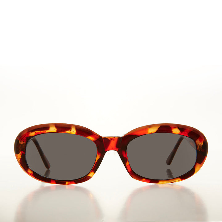 Mod 90s Oval Simple Sunglasses - Lilia