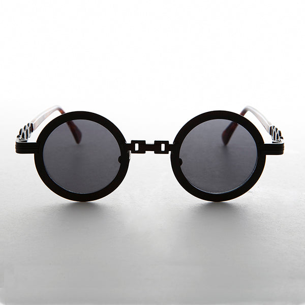 Round Vintage Sunglass with Chain Bridge - Link