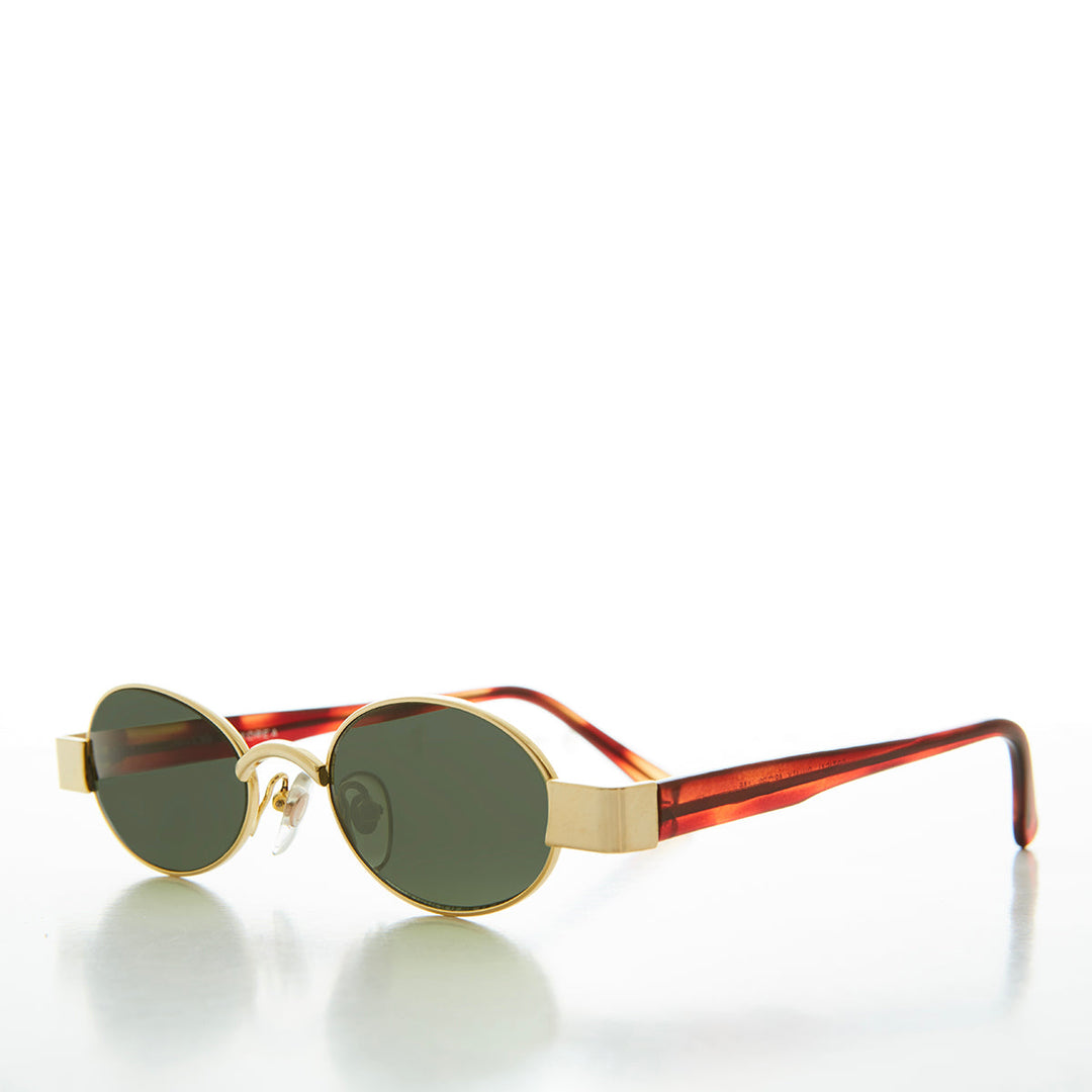 90s Oval Micro Sunglasses - Luna