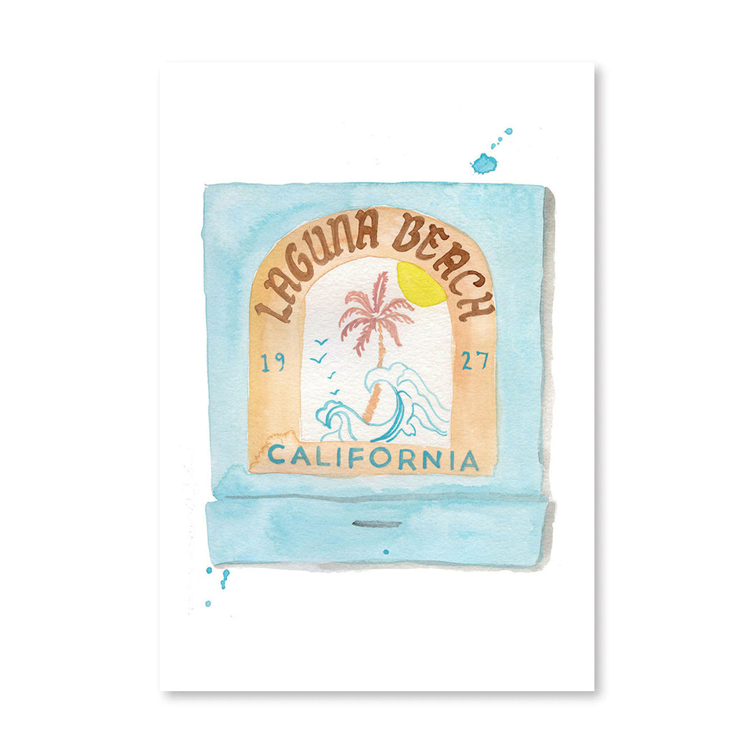 Laguna Beach Matchbook Art Print