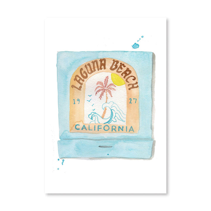 Laguna Beach Matchbook Art Print