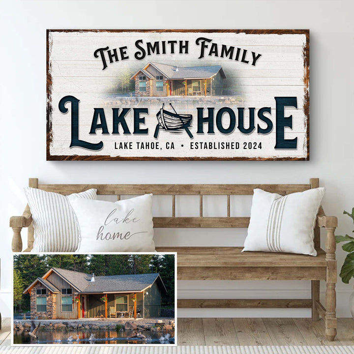 Personalized Lake House Sign