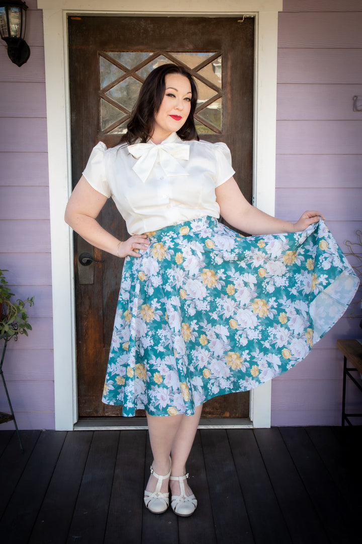 Circle Skirt - Huntington Gardens, Teal *sale