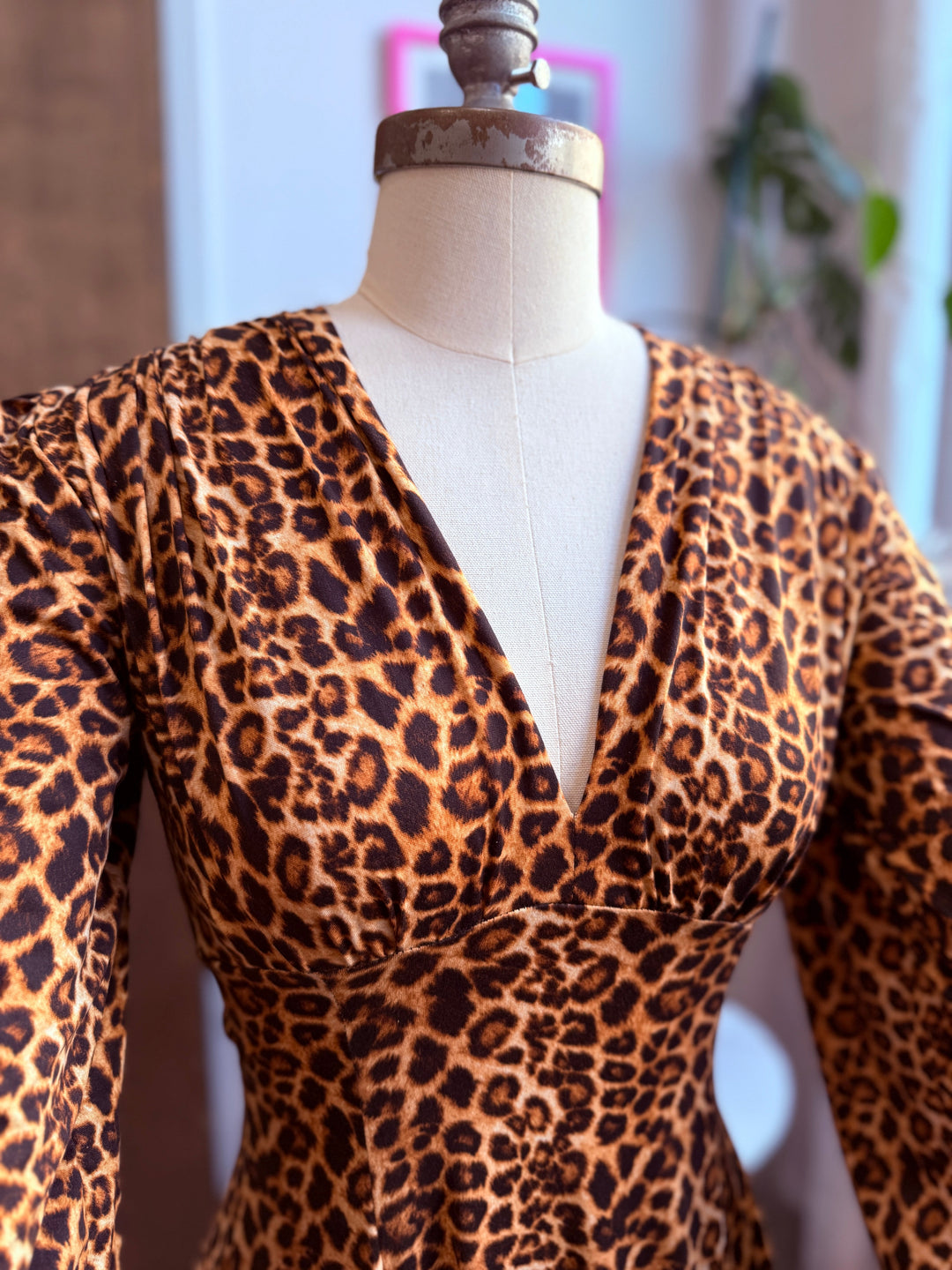 Leopard print dress by waxing poetic