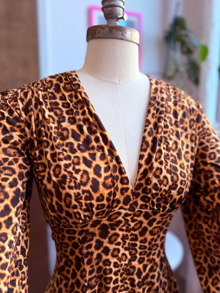 Leopard print dress by waxing poetic