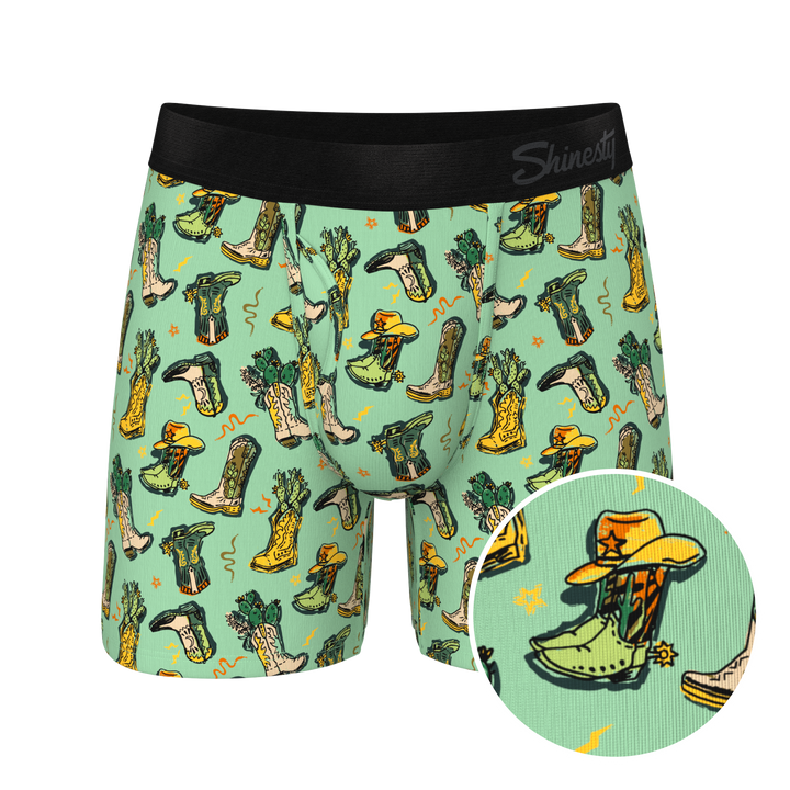 The Line Dance | Cowboy Boots Ball Hammock® Pouch Underwear With Fly