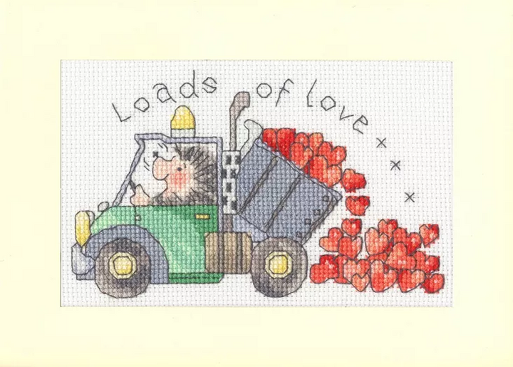 Loads of Love Greeting Card Counted Cross Stitch Kit by Bothy Threads XGC64