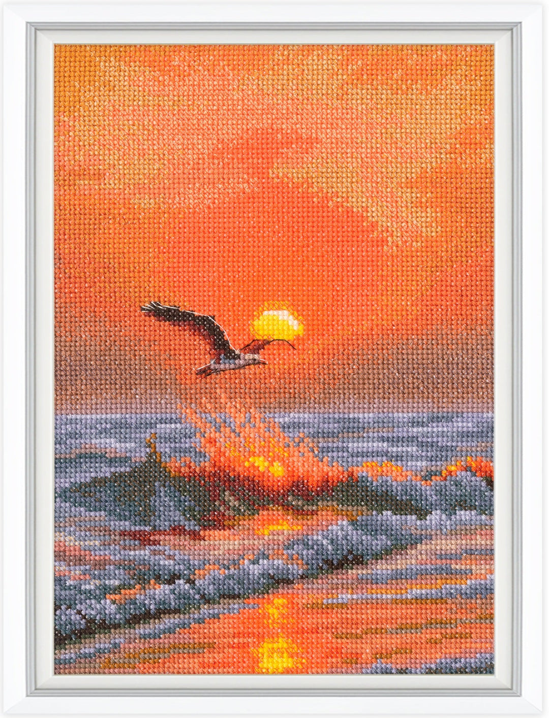 When the sun sets on the wave M1057 Counted Cross Stitch Kit