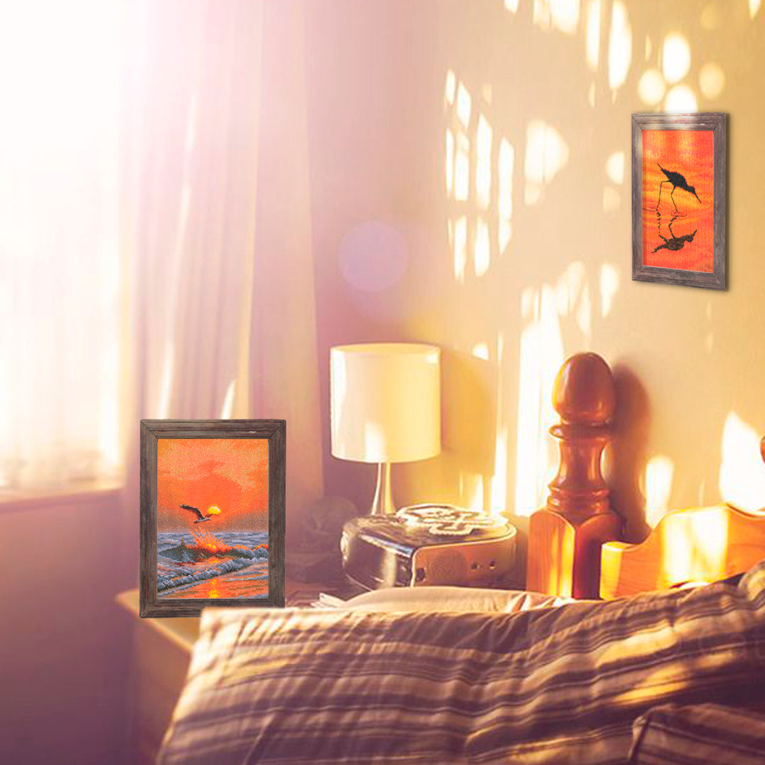 When the sun sets on the wave M1057 Counted Cross Stitch Kit