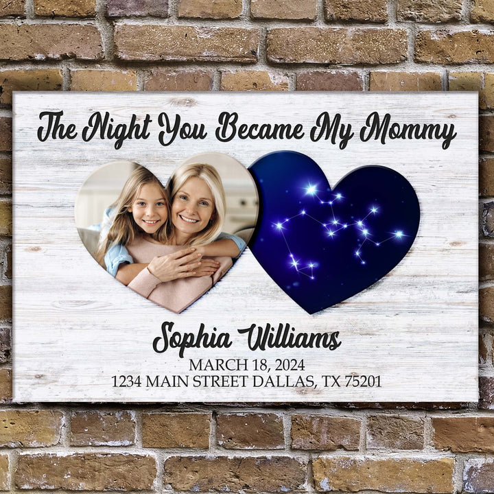 Mother's Day Sign The Night You Became My Mommy