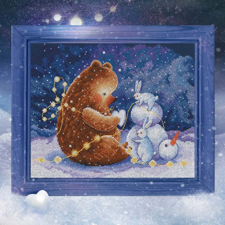 Snow heart M948 Counted Cross Stitch Kit