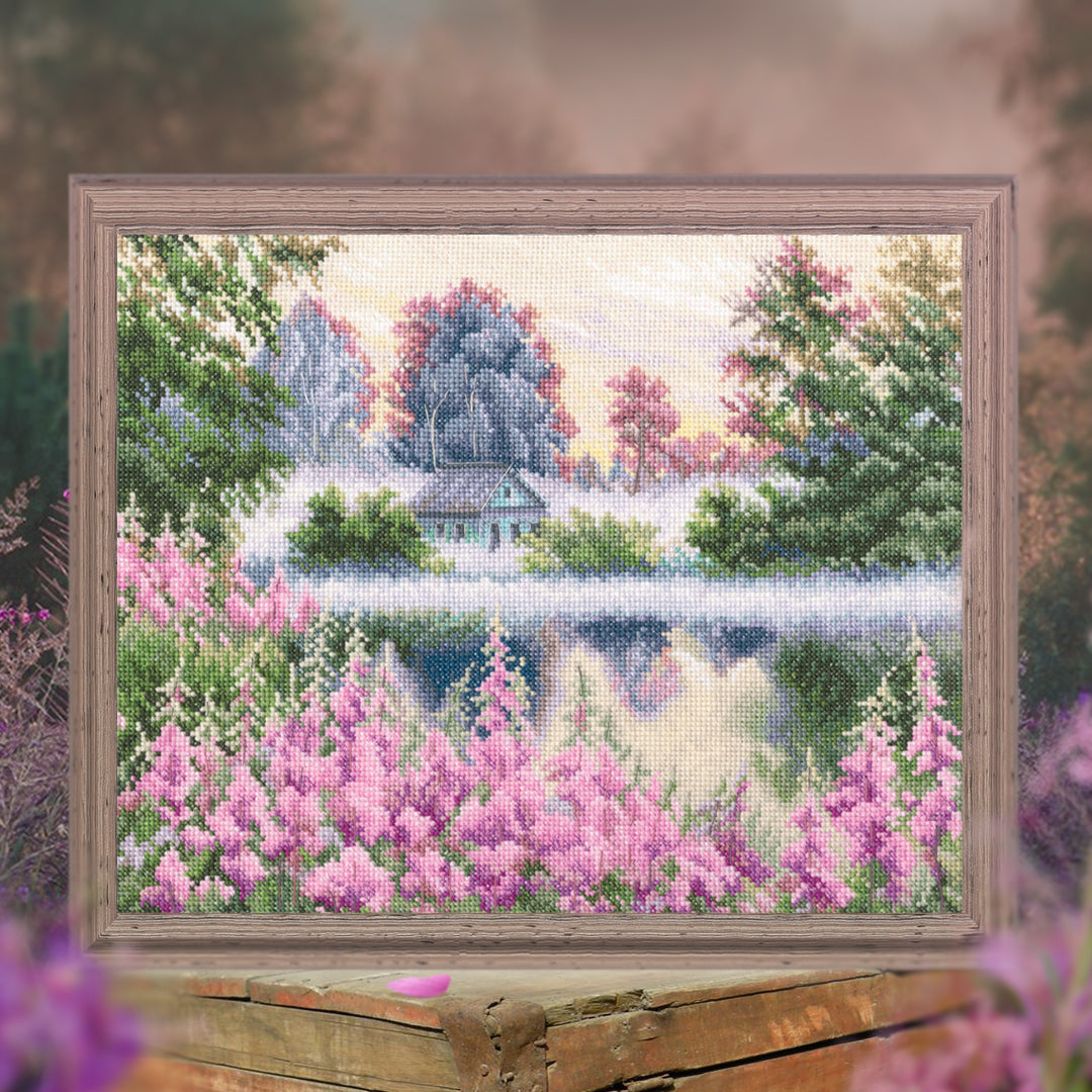 Pink fog M987 Counted Cross Stitch Kit