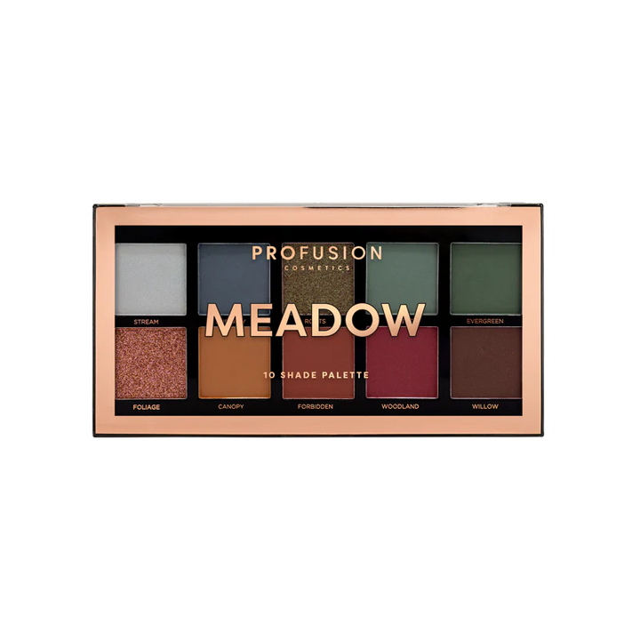 Meadow 10 shade palette