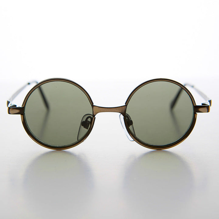 Round Metal Punk Hippie Vintage Steampunk Sunglass - Merlin 1