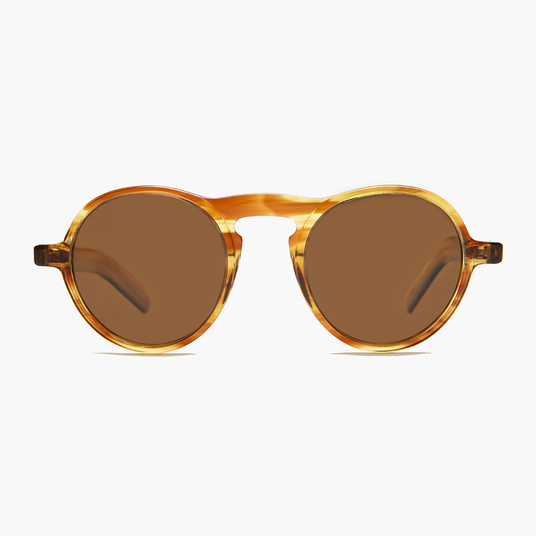 Round Retro Sunglass with Polarized Lens - Miami