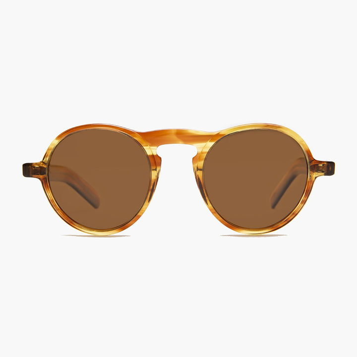 Round Retro Sunglass with Polarized Lens - Miami