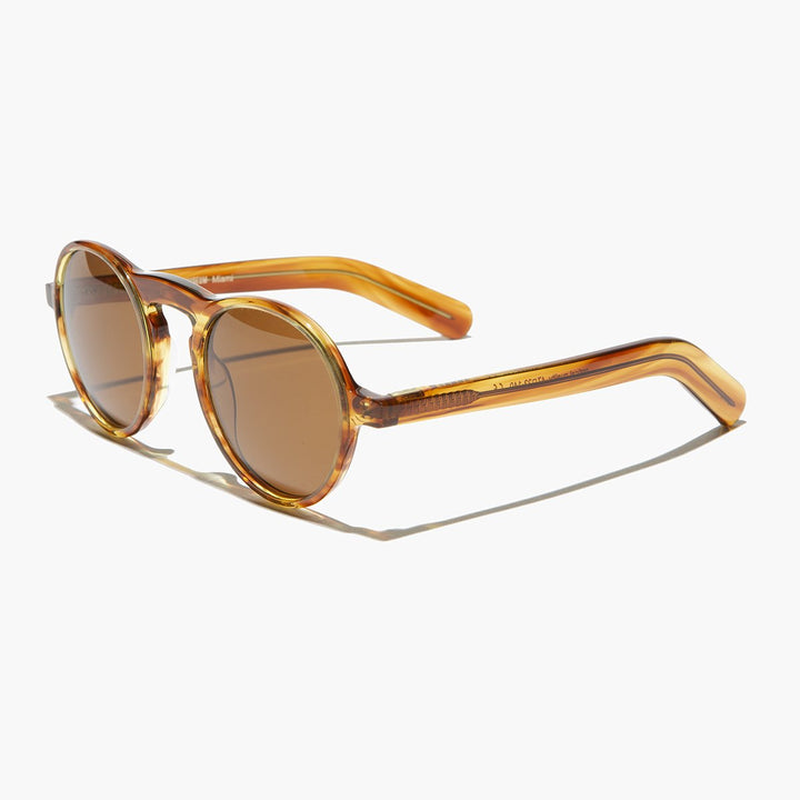 Round Retro Sunglass with Polarized Lens - Miami