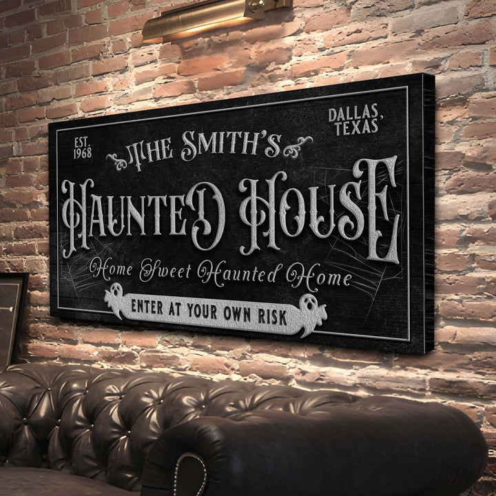 Personalized Haunted House Sign II