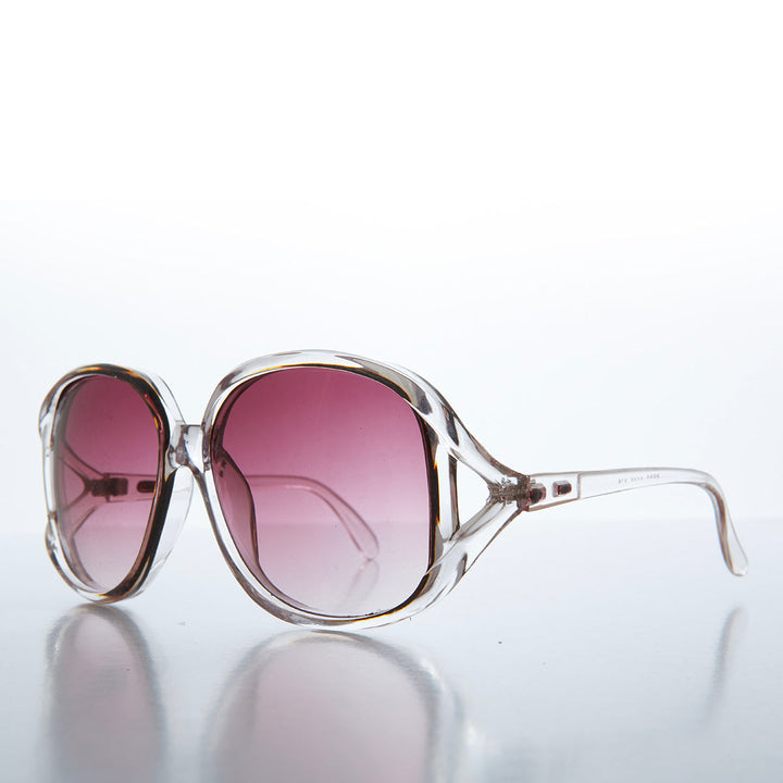 Oversized 1980s Vintage Woman's Chic Sunglass - Loni