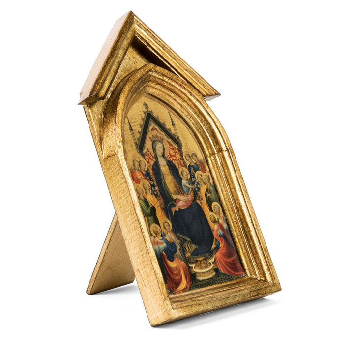 Medieval Panel Reproduction - Madonna and Child with Musical Angels