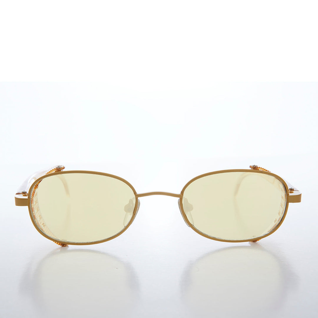 Cyber Punk Oval Vintage Sunglass - Mystery