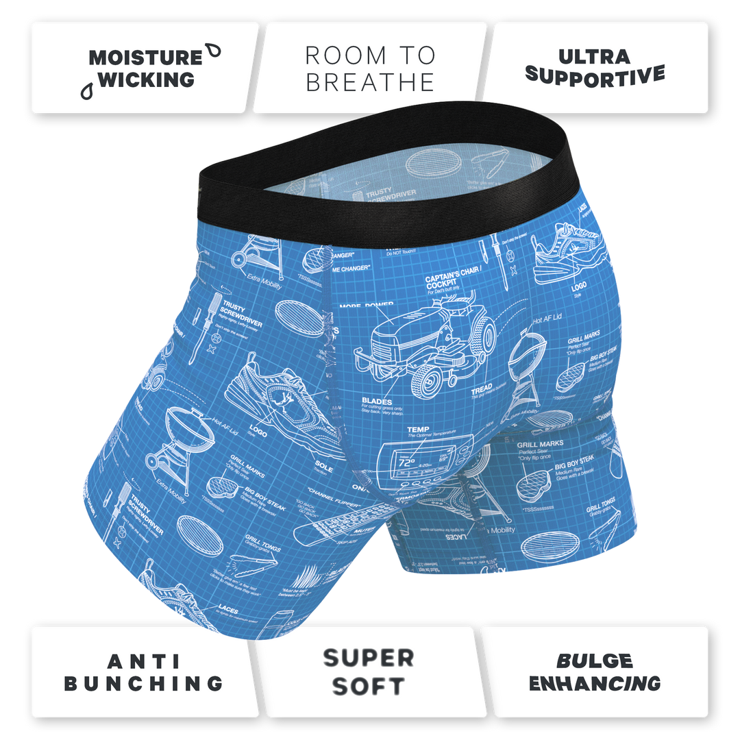 The Man With A Plan | Blueprint Ball Hammock® Pouch Underwear