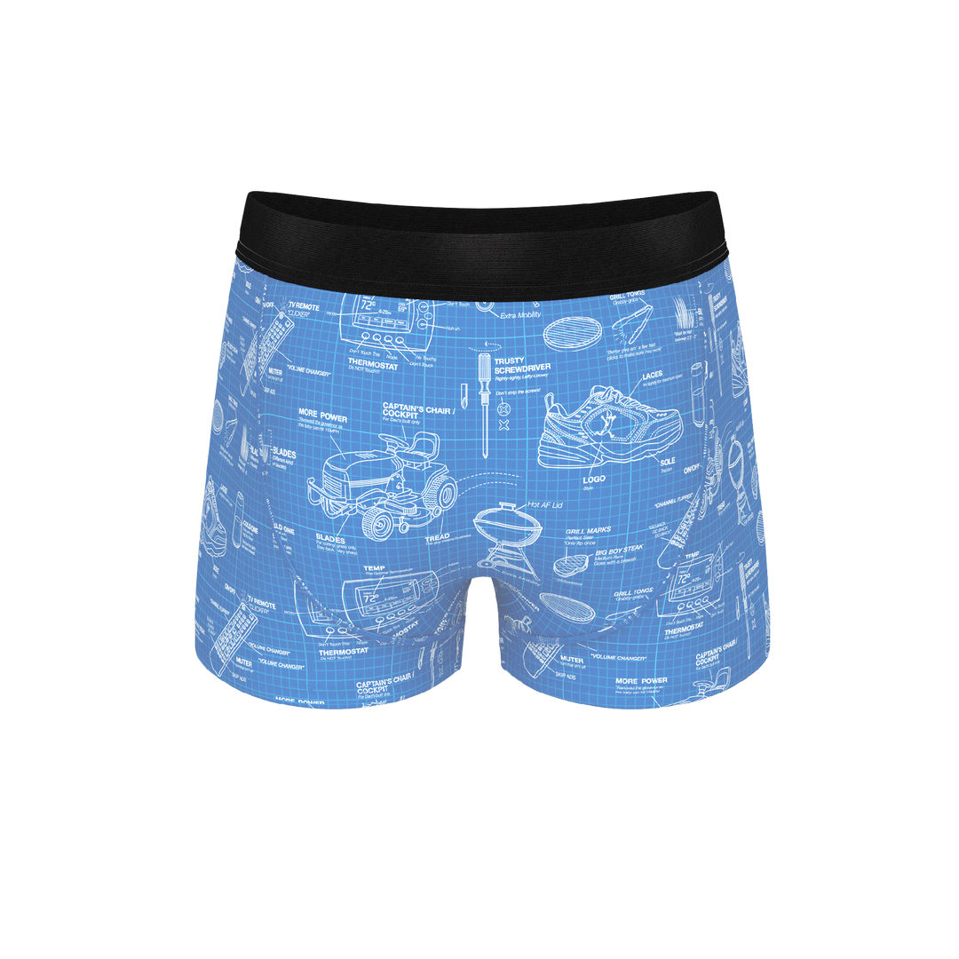 The Man With A Plan | Blueprint Ball Hammock® Pouch Trunks Underwear