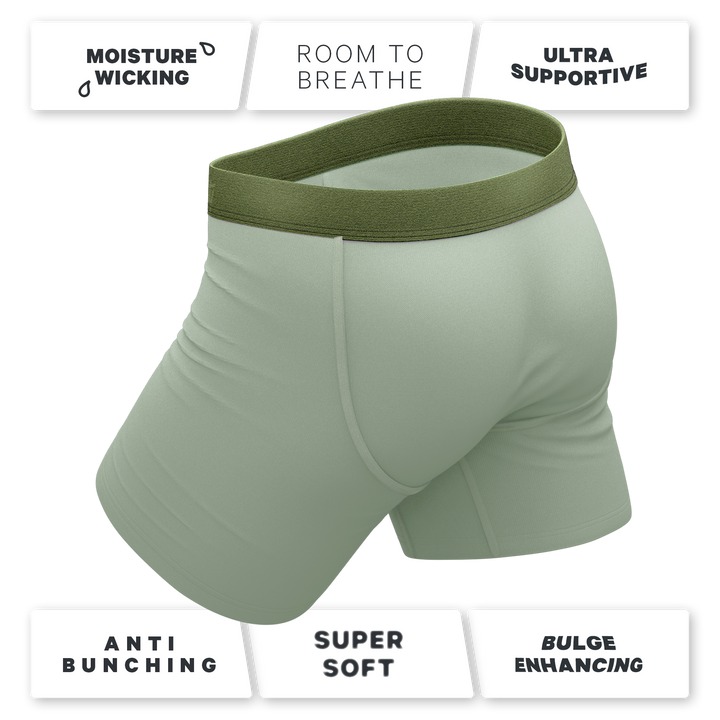 The Manzanilla | Olive Green Ball Hammock® Pouch Underwear With Fly