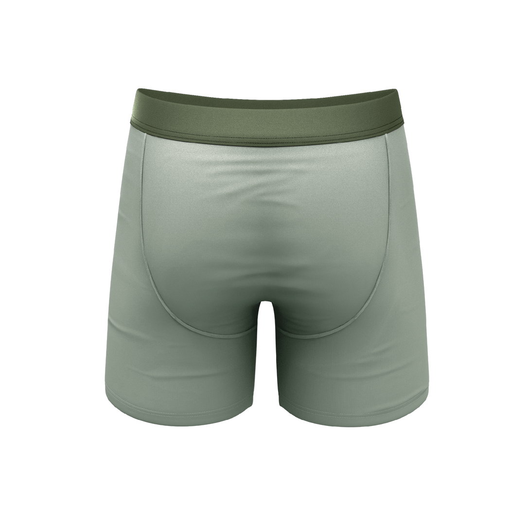 The Manzanilla | Olive Green Ball Hammock® Pouch Underwear With Fly