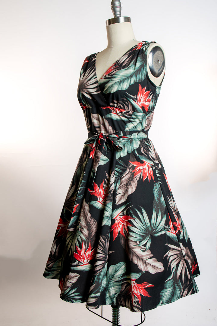 Marie Dress - Bird of Paradise, Black