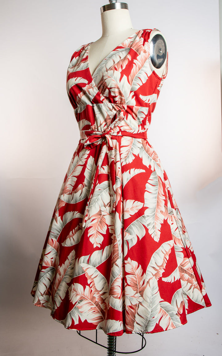 Marie Dress - Banana Leaf, Red