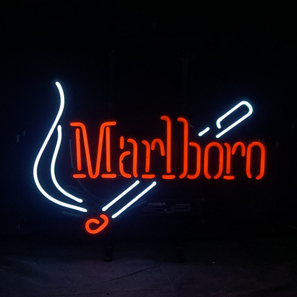 Marlboro Design Real Glass Hand Bent Neon Signs Light