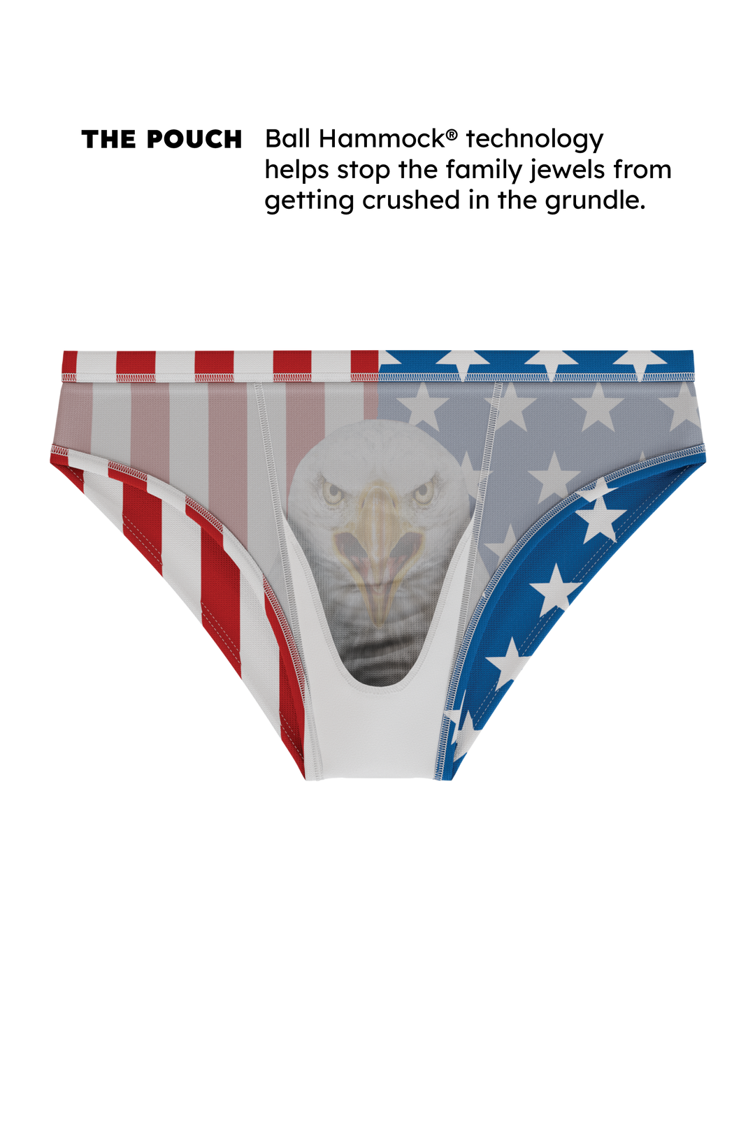 The Mascot | American Flag Ball Hammock® Pouch Swim Brief