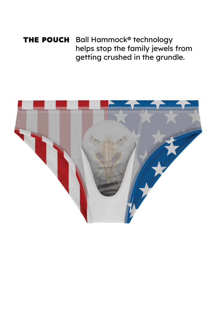The Mascot | American Flag Ball Hammock® Pouch Swim Brief