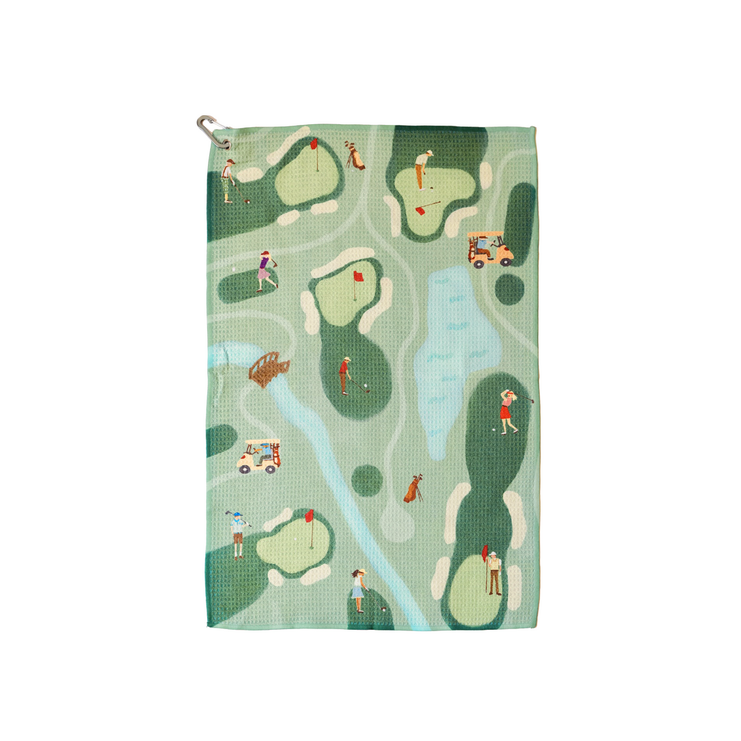 Golf Scene Towel | Match South x Claire Nilan