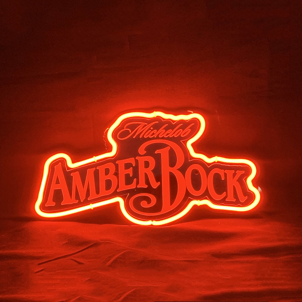 Michelob Amber Bock Beer Neon Signs