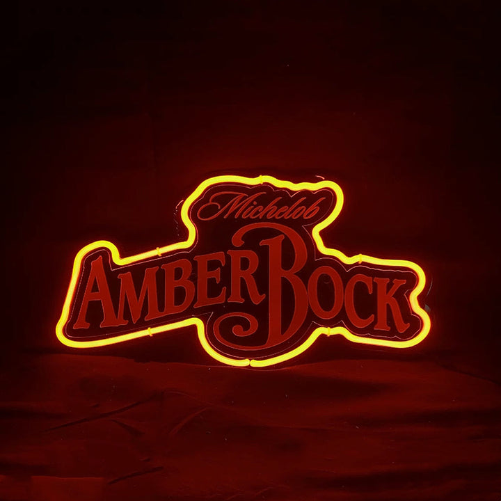 Michelob Amber Bock Beer Neon Signs