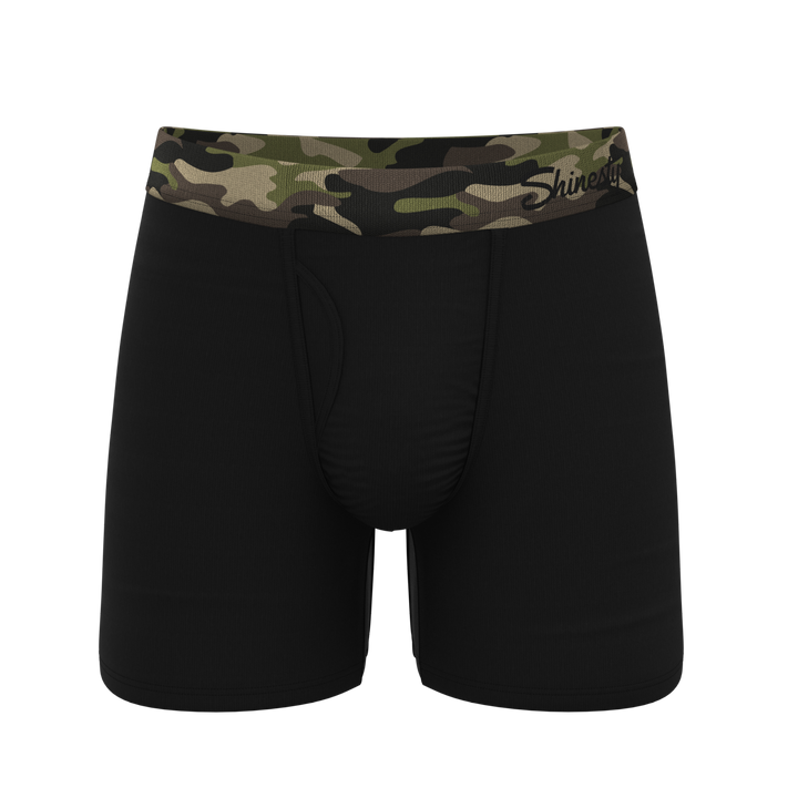 The Midnights | Black and Camo Ball Hammock® Pouch Underwear With Fly