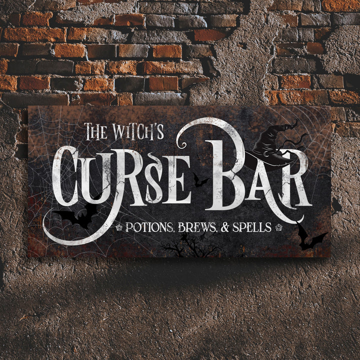 The Witch's Curse Bar Halloween Sign III