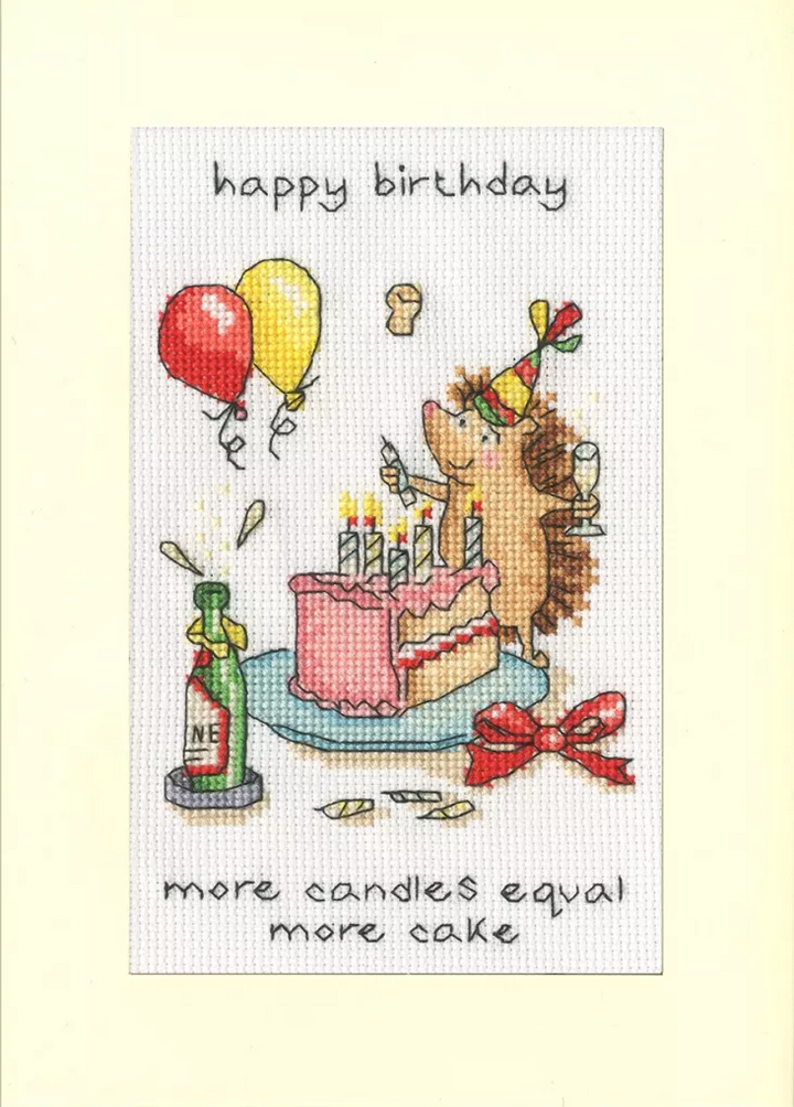 More Candles Greeting Card Counted Cross Stitch Kit by Bothy Threads XGC62