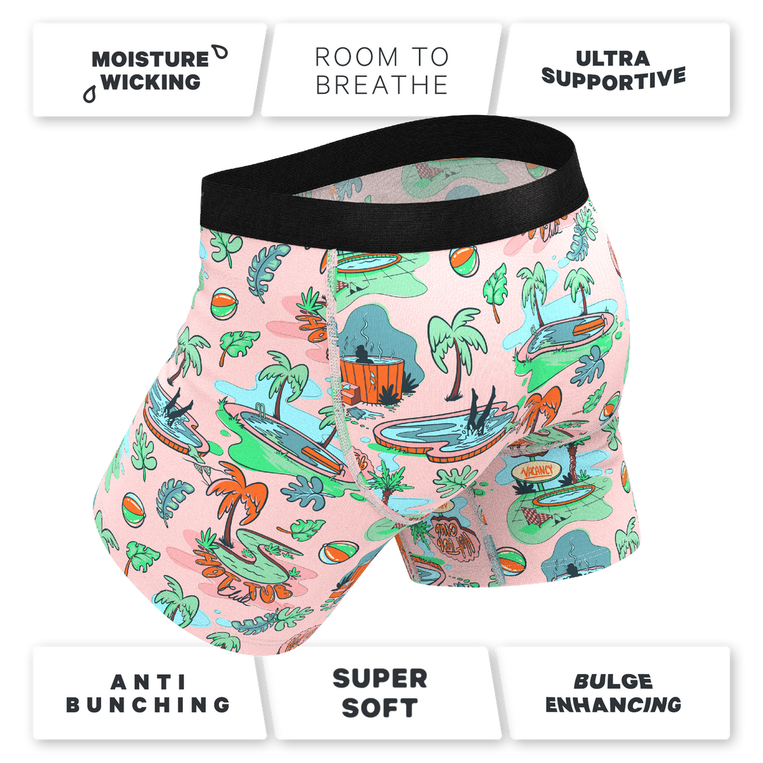 The Motel Hotel | Palm Springs Tropical Ball Hammock® Pouch Underwear With Fly