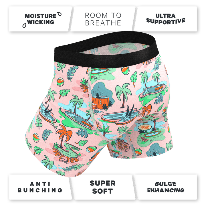 The Motel Hotel | Palm Springs Tropical Ball Hammock® Pouch Underwear With Fly