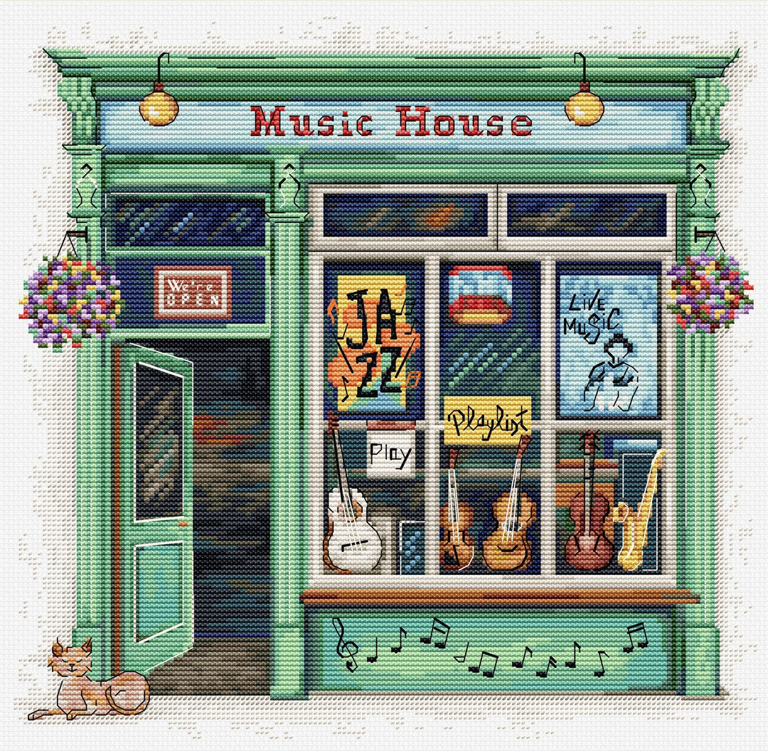 Music House B1440L Counted Cross-Stitch Kit
