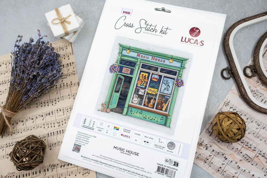 Music House B1440L Counted Cross-Stitch Kit