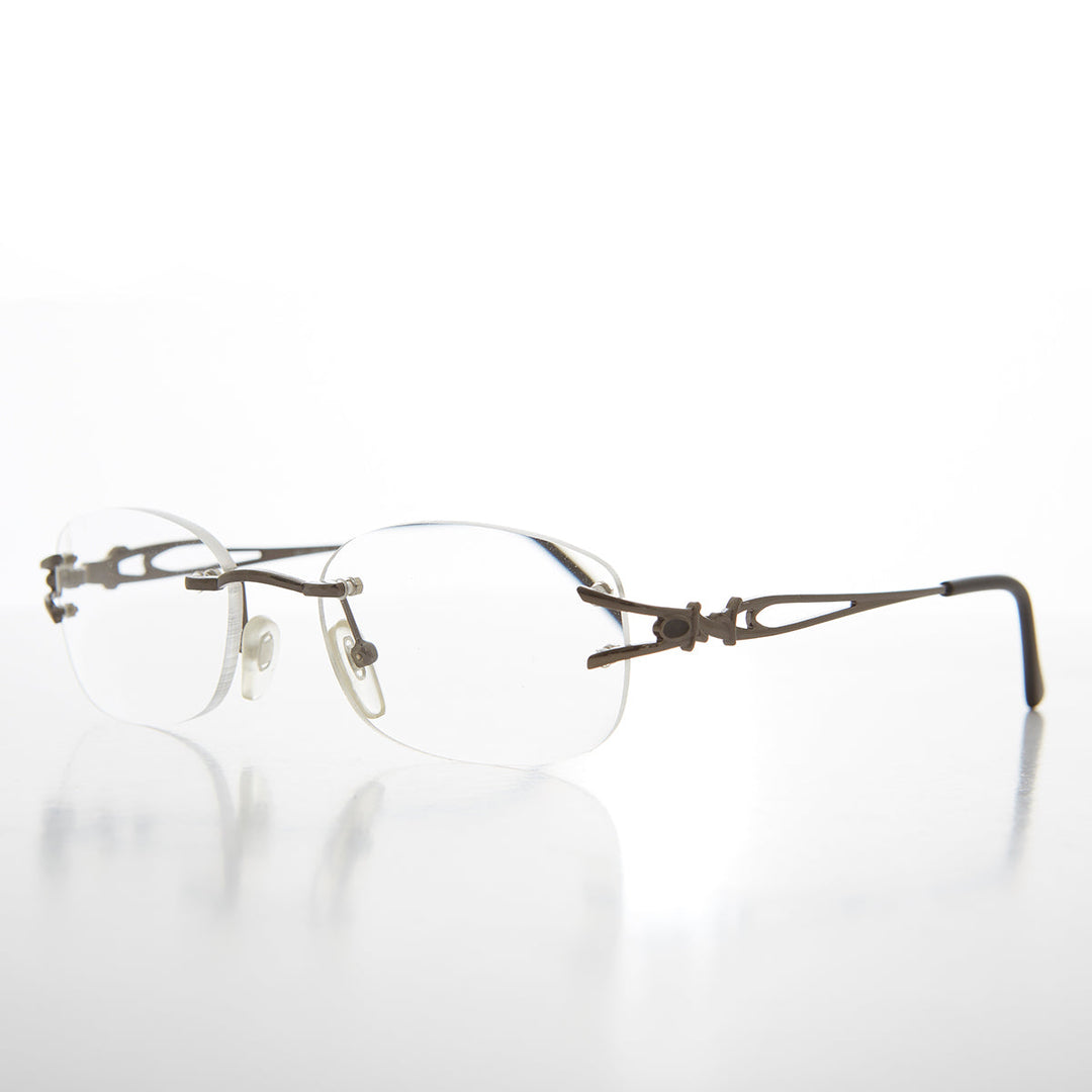 Rimless Readers with Metal Temples - Nicky