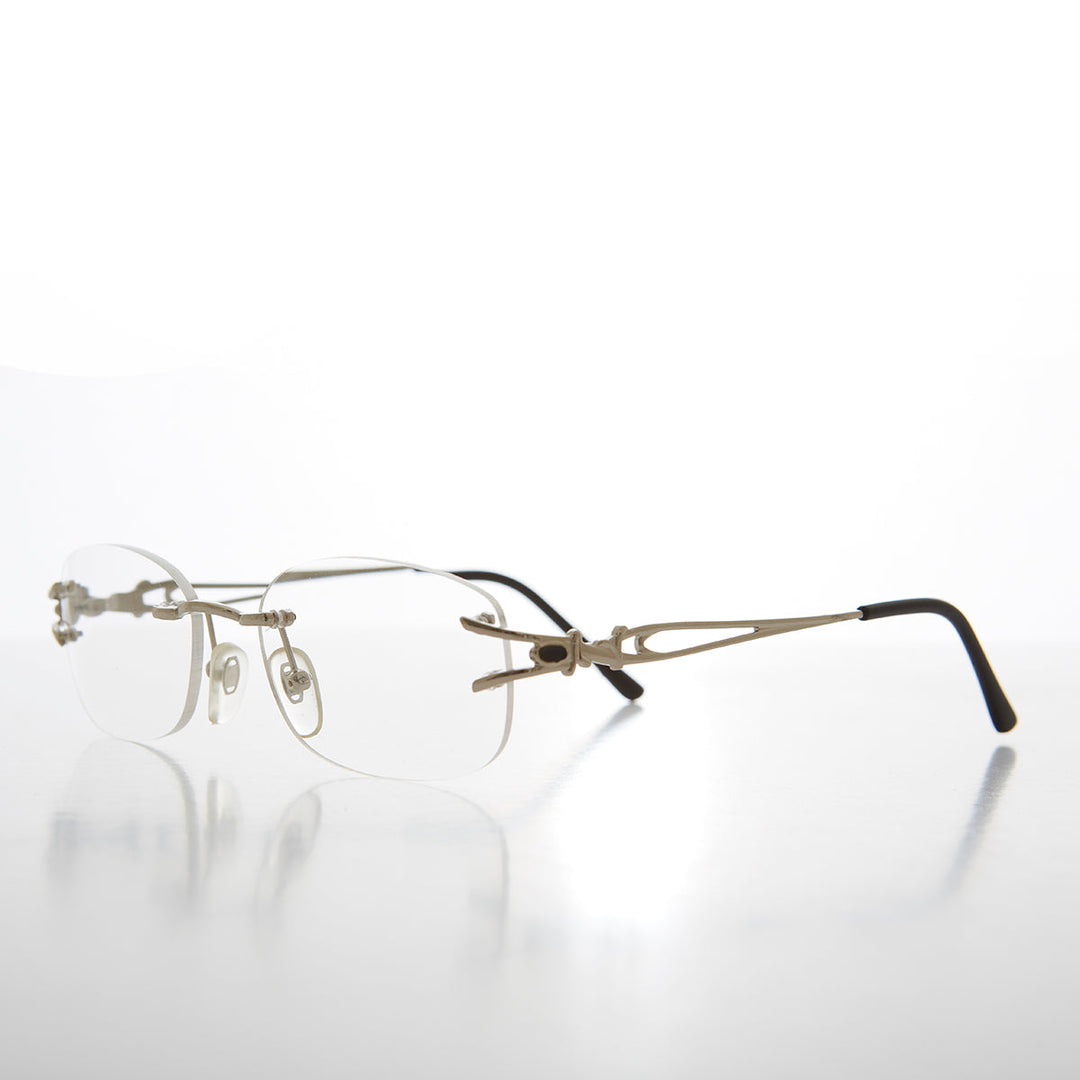 Rimless Readers with Metal Temples - Nicky