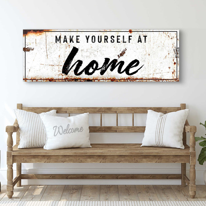 Make Yourself At Home Rustic Sign